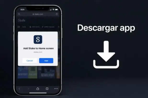 Iniciar sesión y jugar desde la app de Stake