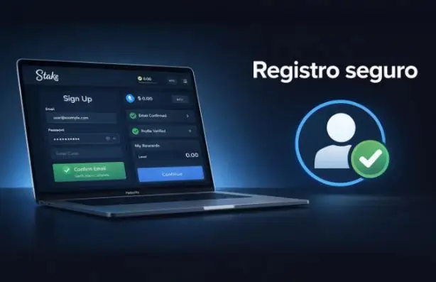 Registro acceso y uso de la cuenta en Stake